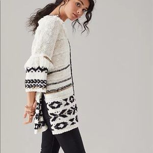 Anthropologie | Margot Fringed Poncho Sweater